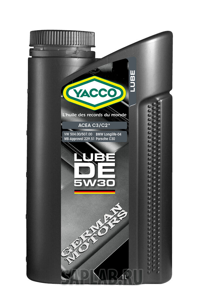 Купить запчасть YACCO - 305525 Моторное масло Yacco Lube DE VW 504/00/507/00 SN/CF 5W-30 1л