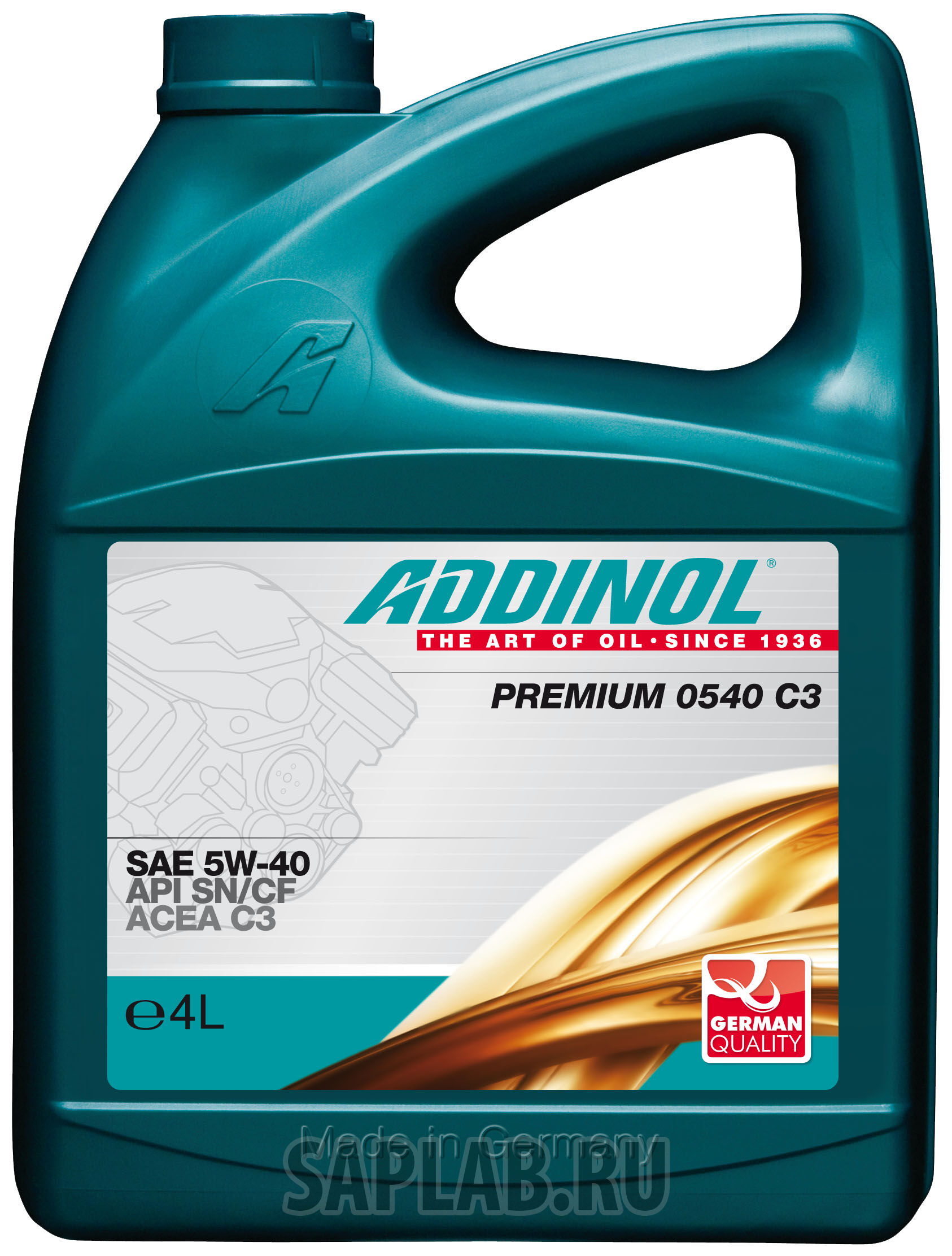 Купить запчасть ADDINOL - 4014766250896 Моторное масло Addinol Premium 0540 C3 5W-40 4л