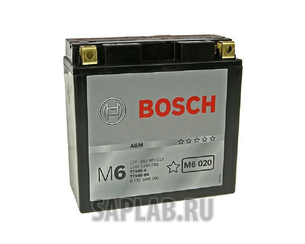 Купить запчасть  BOSCH - 0092M60200 Аккумулятор автомобильный BOSCH 0 092 M60 200 12 Ач