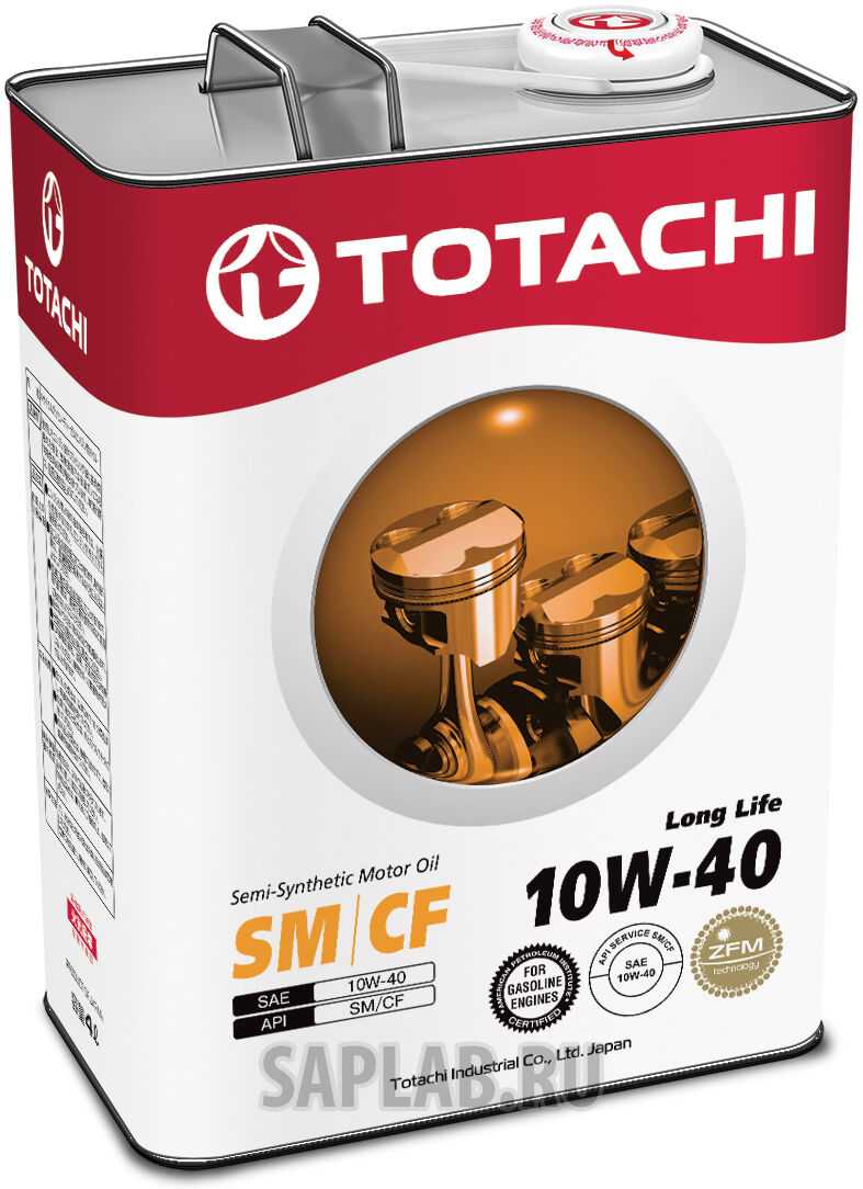 Купить запчасть TOTACHI - 4562374690431 Моторное масло Totachi Long Life Semi-Synthetic SM/CF 10W-40 4л