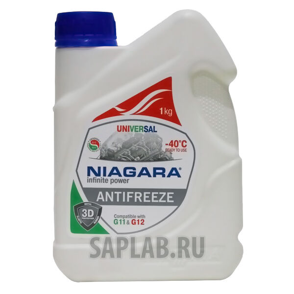 Купить запчасть NIAGARA - 001001005006 Антифриз Universal (универсальный), 1 л