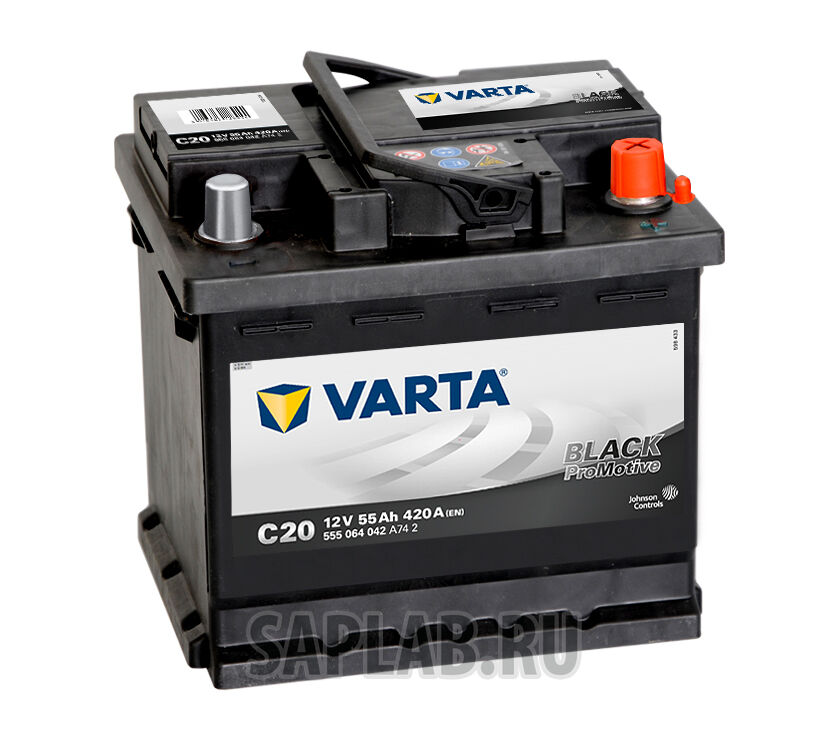 Купить запчасть  VARTA - 555064042 Аккумулятор VARTA 555064042 promotive black 12v 55ah 420a r 13,44kg 242x175x190 мм