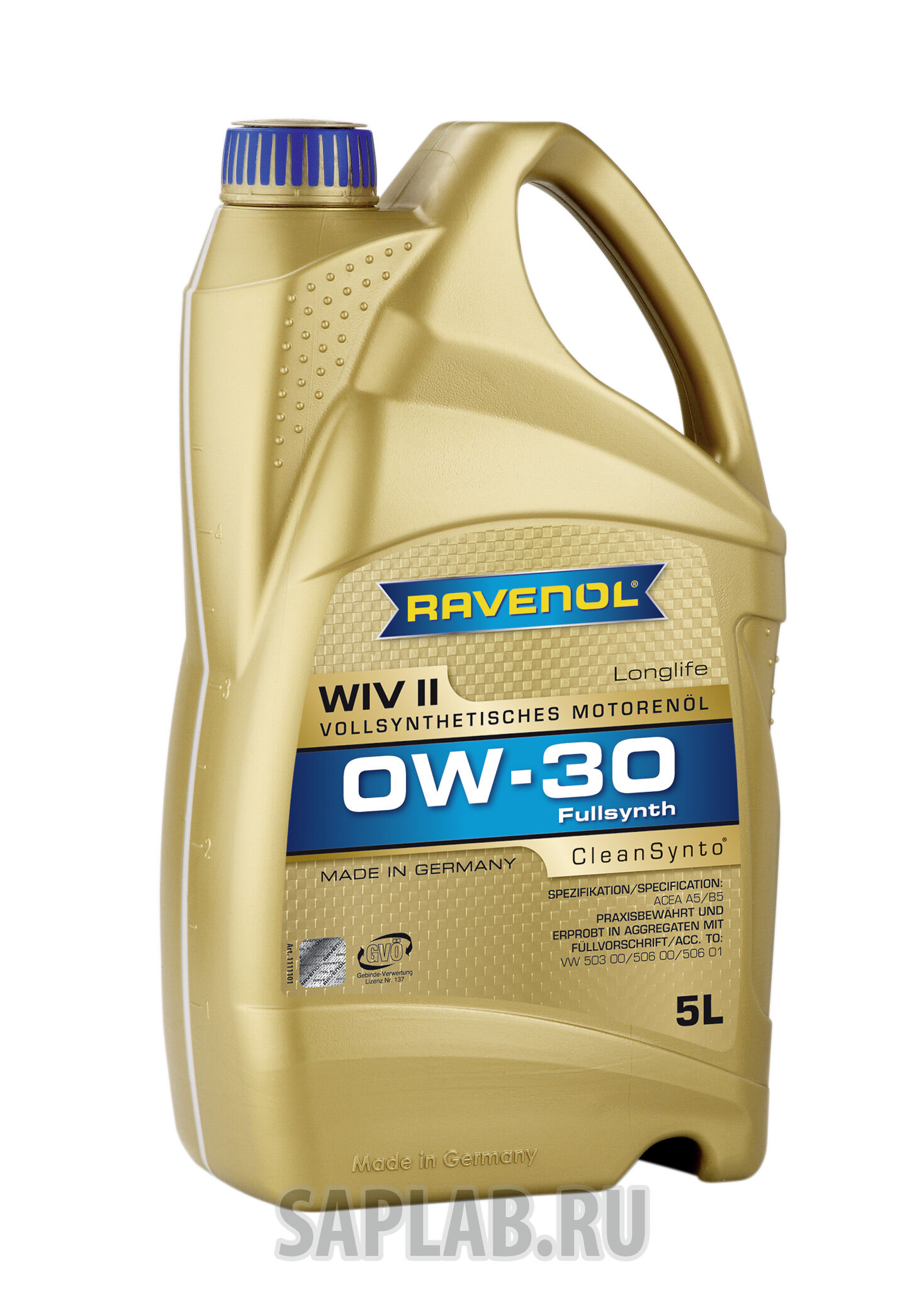 Купить запчасть RAVENOL - 4014835718456 WIV SAE 0W-30 ( 5л) new