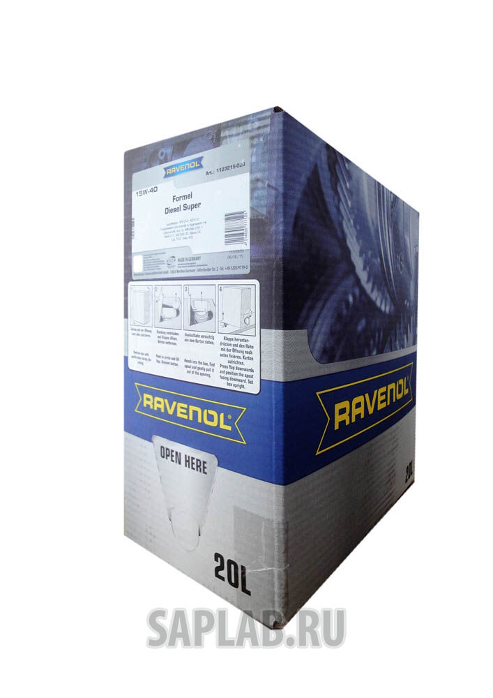 Купить запчасть RAVENOL - 4014835777125 Formel Super Diesel 15W-40 (20л) ecobox