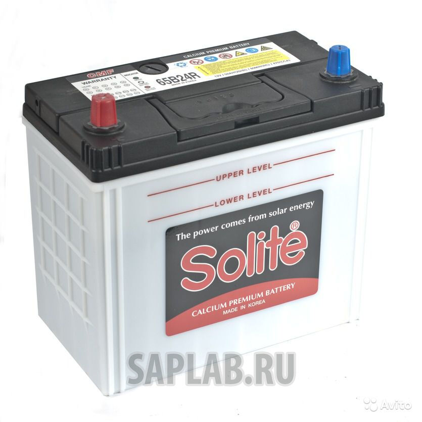 Купить запчасть  SOLITE - 65B24R Аккумулятор SOLITE 65B24R (50L 470A 236x128x220)