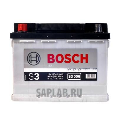 Купить запчасть  BOSCH - 0092S30060 Аккумулятор автомобильный BOSCH 0 092 S30 060 56 Ач