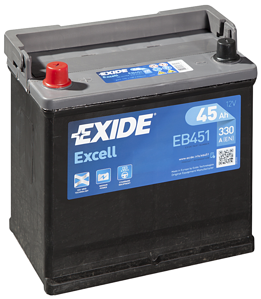 Купить запчасть  EXIDE - EB451 Аккумулятор автомобильный EXIDE EB451 45 Ач