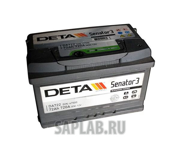 Купить запчасть  DETA - DA722 Аккумулятор автомобильный DETA DA722 72 Ач