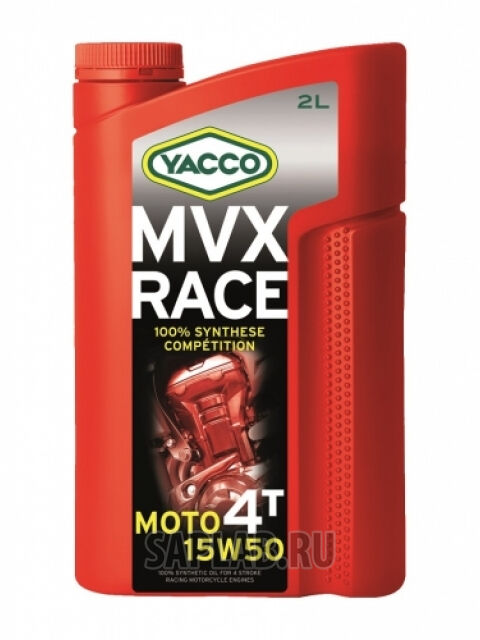 Купить запчасть YACCO - 332024 Моторное масло Yacco MVX RACE 4T 15W-50 2л