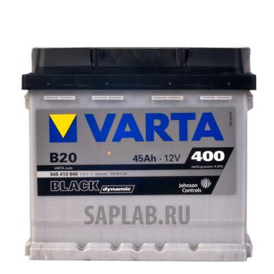 Купить запчасть  VARTA - 545413040 Аккумулятор VARTA Black Dynamic 45 А/ч 545 413 040 прямая L+ EN 400A 207x175x190 B20 545 4