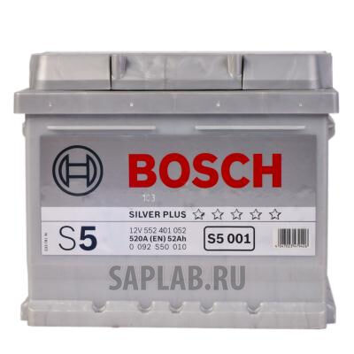 Купить запчасть  BOSCH - 0092S50010 Аккумулятор автомобильный BOSCH 0 092 S50 010 52 Ач