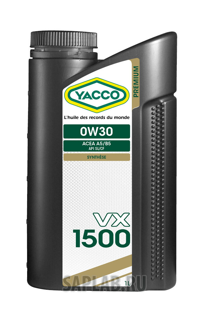 Купить запчасть YACCO - 302025 Моторное масло Yacco VX 1500 SL/CF 0W-30 1л