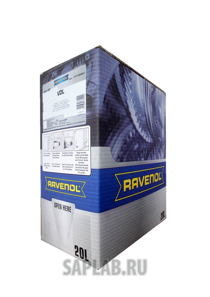 Купить запчасть RAVENOL - 4014835774124 Моторное масло Ravenol VDL SAE 5W-40 20л ecobox