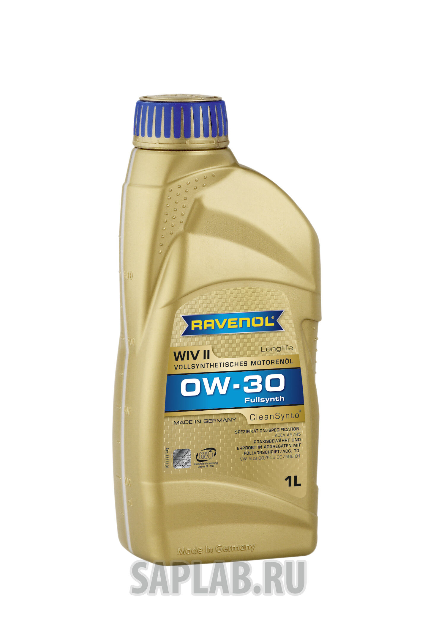 Купить запчасть RAVENOL - 4014835718418 Моторное масло Ravenol WIV SAE 0W-30 1л